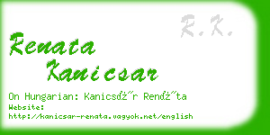 renata kanicsar business card